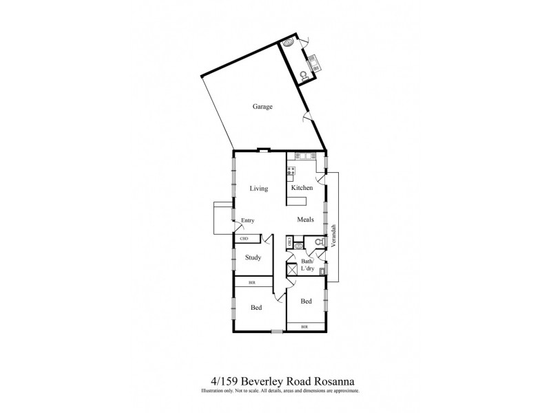 4/159 Beverley Road, Rosanna VIC 3084 Floorplan