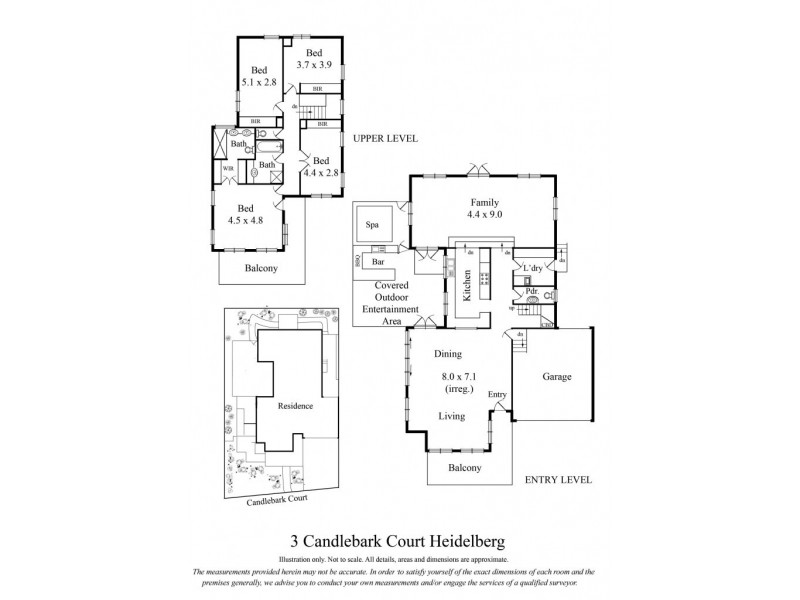 3 Candlebark Court, Heidelberg VIC 3084 Floorplan