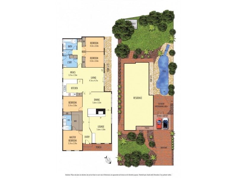 16 Monclaire Court, Eltham VIC 3095 Floorplan