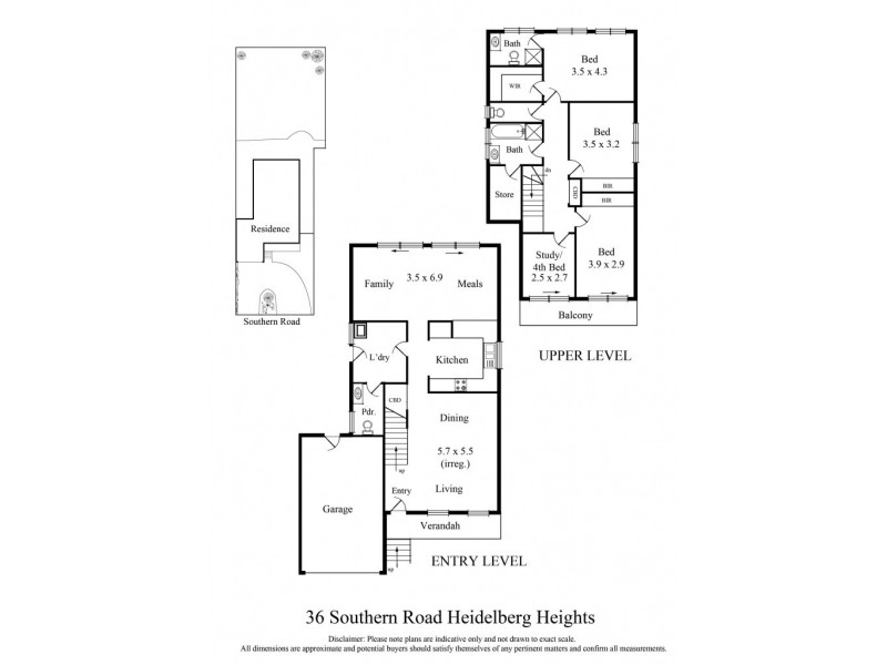 36 Southern Road, Heidelberg Heights VIC 3081 Floorplan