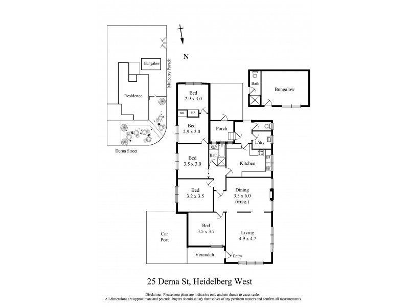 25 Derna St, Heidelberg West VIC 3081 Floorplan