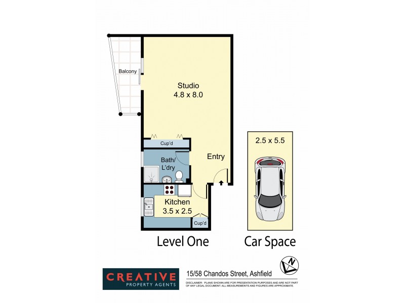 15/58-60 Chandos Street, Ashfield NSW 2131 Floorplan