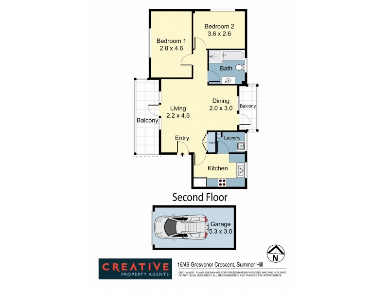 16/49 Grosvenor Crescent, Summer Hill NSW 2130 Floorplan