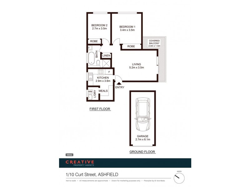 1/10 Curt Street, Ashfield NSW 2131 Floorplan