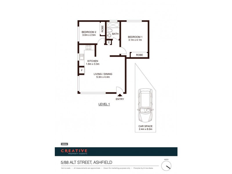 5/88 Alt Street, Ashfield NSW 2131 Floorplan