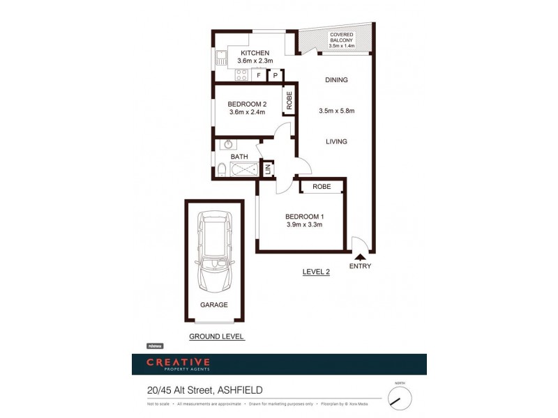 20/45 Alt Street, Ashfield NSW 2131 Floorplan