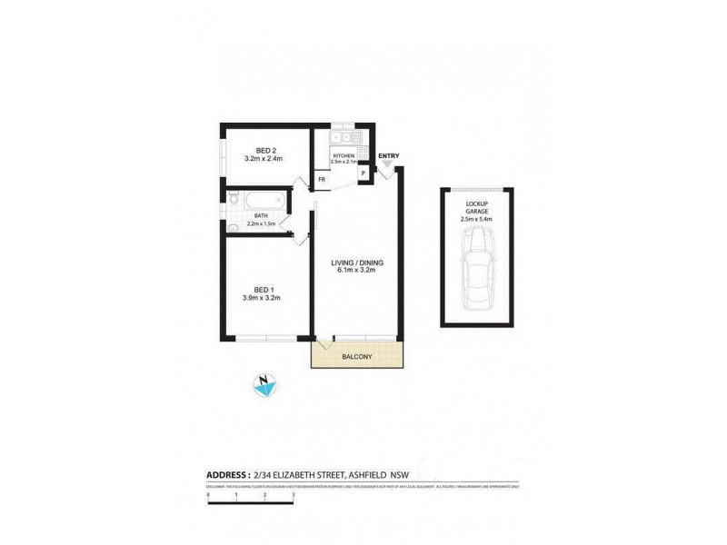 2/34 Elizabeth Street, Ashfield NSW 2131 Floorplan