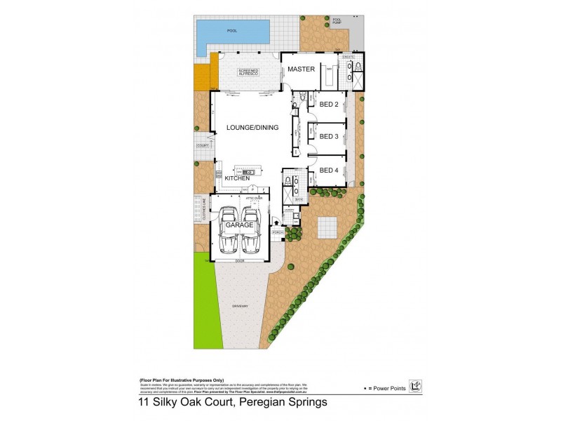 11 Silky Oak Court, Peregian Springs QLD 4573 Floorplan
