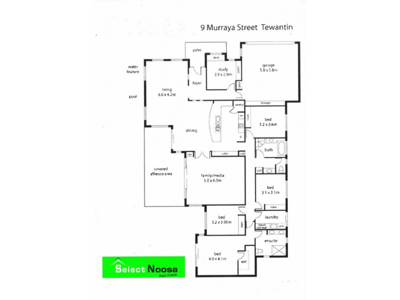 9 Murraya Drive, Tewantin QLD 4565 Floorplan