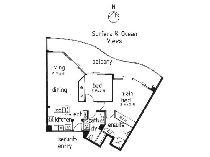 1803 Mantra Coolangatta Beach, 88 Marine Pde, Coolangatta QLD 4225