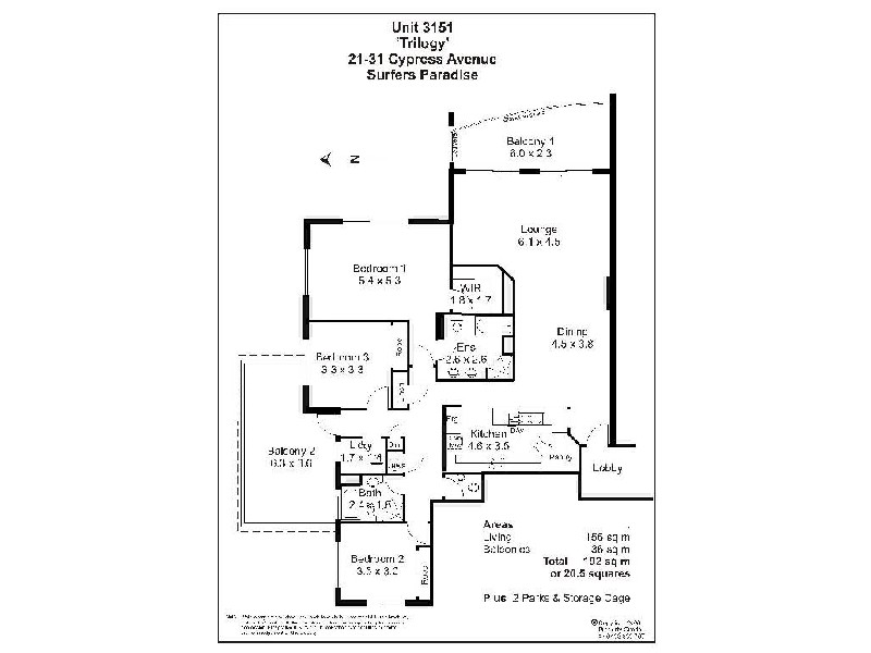 3151 “Trilogy” 21 Cypress Avenue, Surfers Paradise QLD 4217