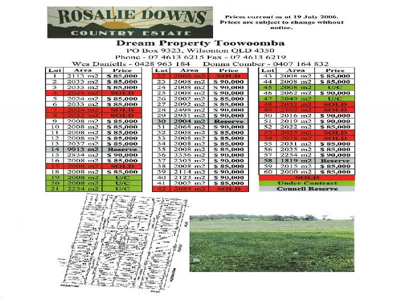 - Rosalie Downs Country Estate, Meringandan QLD 4352