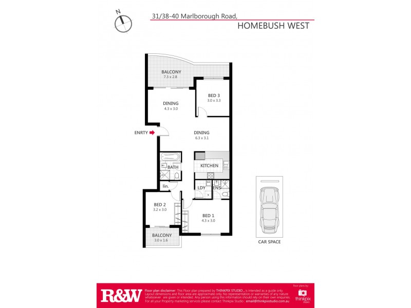 31/38-40 MARLBOROUGH ROAD, Homebush West NSW 2140 Floorplan