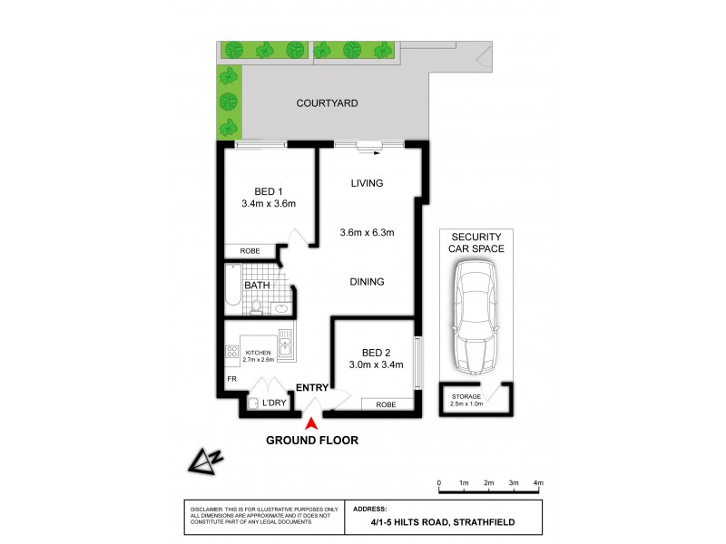 4/1-5 HILTS ROAD, Strathfield NSW 2135 Floorplan