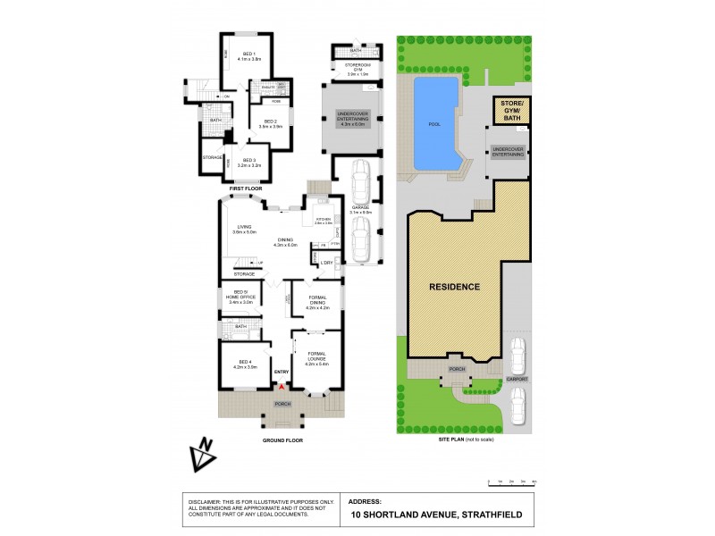 10 SHORTLAND AVENUE, Strathfield NSW 2135 Floorplan