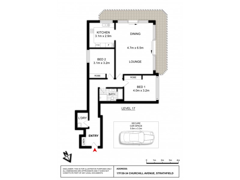 17F/30-34 CHURCHILL AVENUE, Strathfield NSW 2135