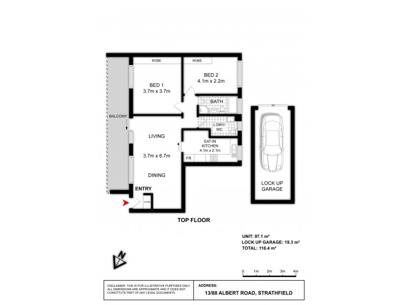 13/88-92 ALBERT ROAD, Strathfield NSW 2135 Floorplan