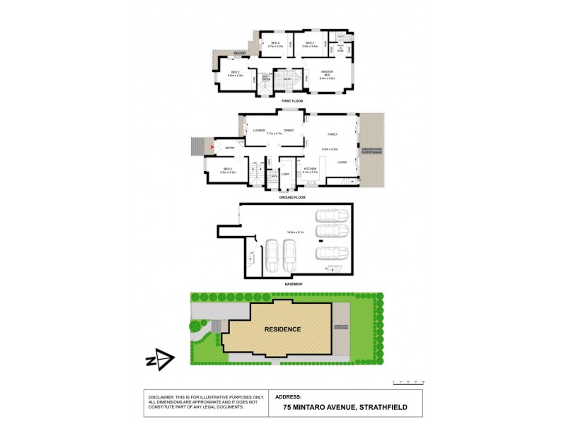 75 MINTARO AVENUE, Strathfield NSW 2135 Floorplan
