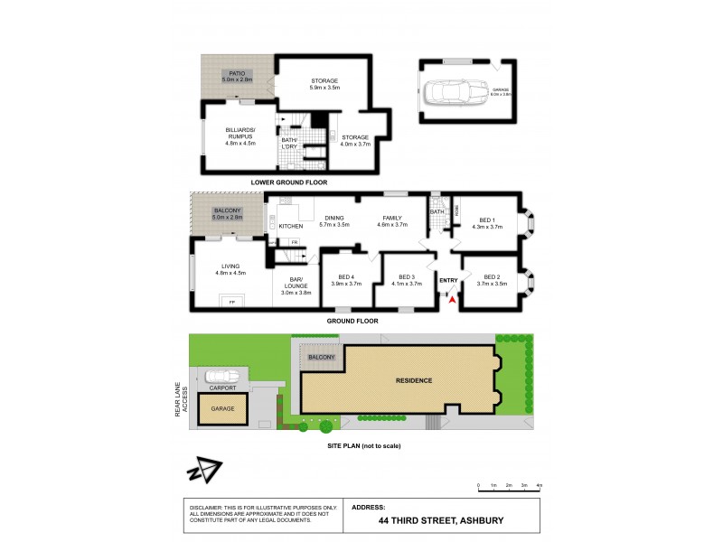 44 THIRD STREET, Ashbury NSW 2193 Floorplan