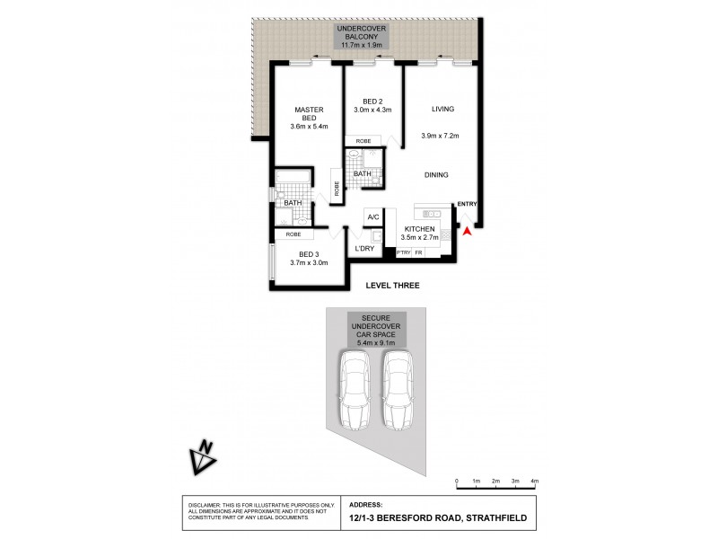 12/1-3 Beresford Road, Strathfield NSW 2135 Floorplan