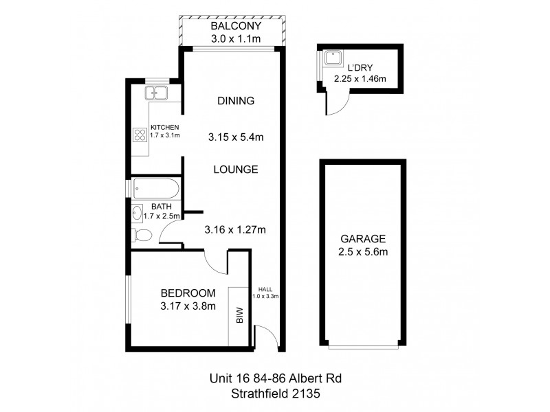16/84-86 ALBERT ROAD, Strathfield NSW 2135 Floorplan