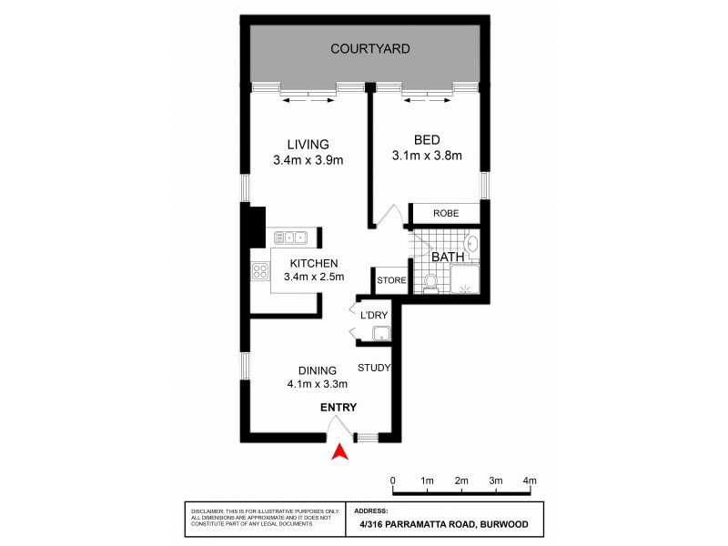 4/316 PARRAMATTA ROAD, Burwood NSW 2134 Floorplan