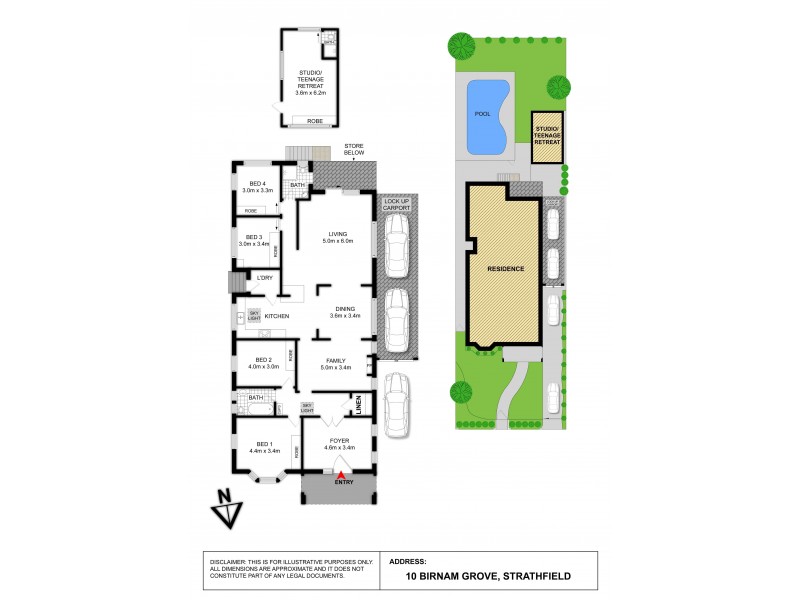 10 BIRNAM GROVE, Strathfield NSW 2135 Floorplan