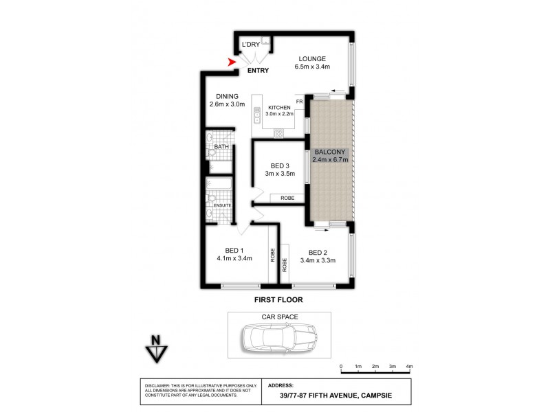 39/77-87 FIFTH AVENUE, Campsie NSW 2194 Floorplan