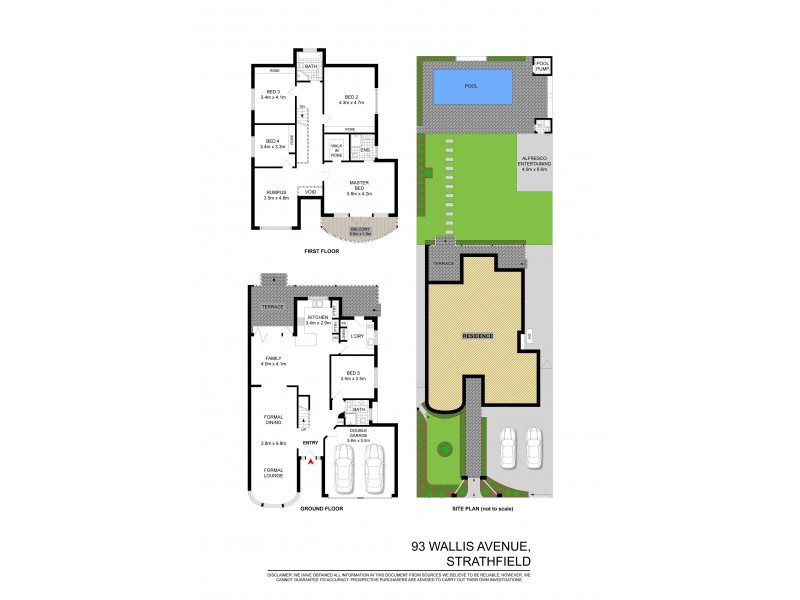 93 WALLIS AVENUE, Strathfield NSW 2135 Floorplan