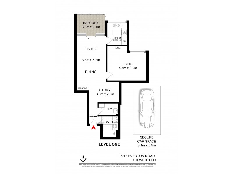 6/17 EVERTON RD, Strathfield NSW 2135 Floorplan