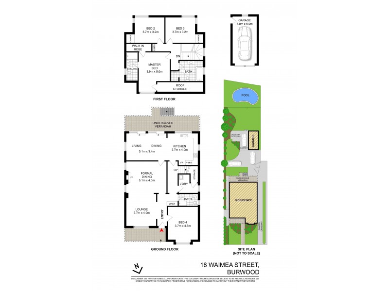 18 Waimea Street, Burwood NSW 2134 Floorplan