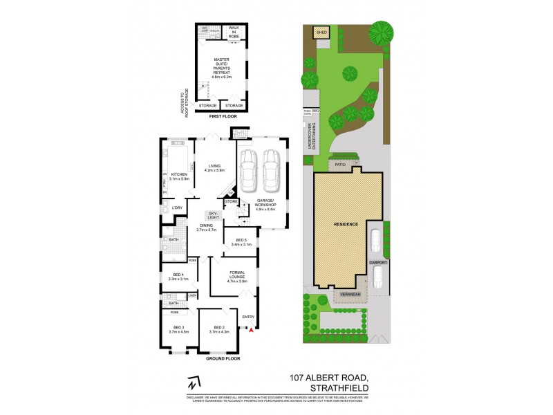107 ALBERT ROAD, Strathfield NSW 2135 Floorplan