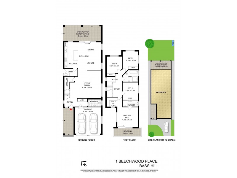 1 BEECHWOOD PLACE, Bass Hill NSW 2197 Floorplan