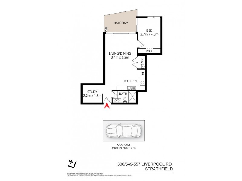 306/549-557 LIVERPOOL ROAD, Strathfield NSW 2135 Floorplan