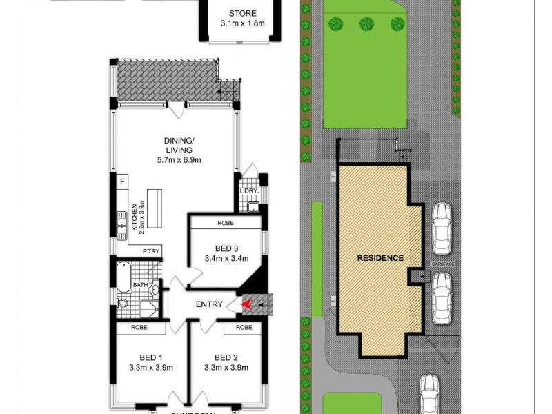 16 FRAMPTON STREET, Lidcombe NSW 2141 Floorplan