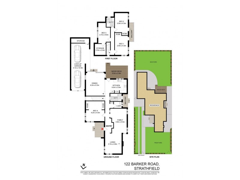 122 BARKER ROAD, Strathfield NSW 2135 Floorplan