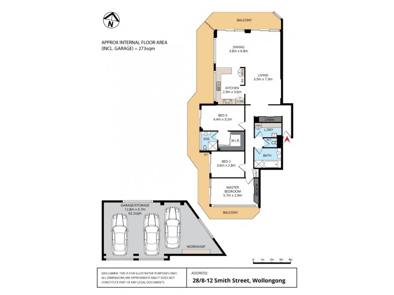 28/8-12 Smith Street, Wollongong NSW 2500 Floorplan