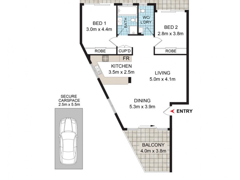 6/10 BELLEVERDE AVENUE, Strathfield NSW 2135 Floorplan
