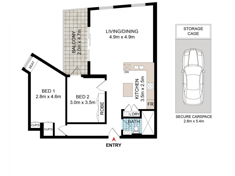 21/46-48 EAST STREET, Five Dock NSW 2046 Floorplan