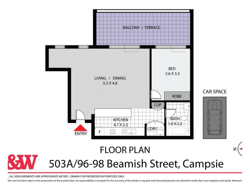 503a/96-98 BEAMISH STREET, Campsie NSW 2194 Floorplan