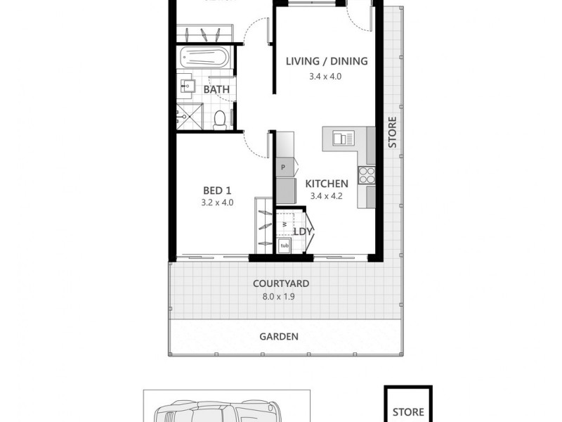 3/34 NOBLE AVENUE, Strathfield NSW 2135 Floorplan