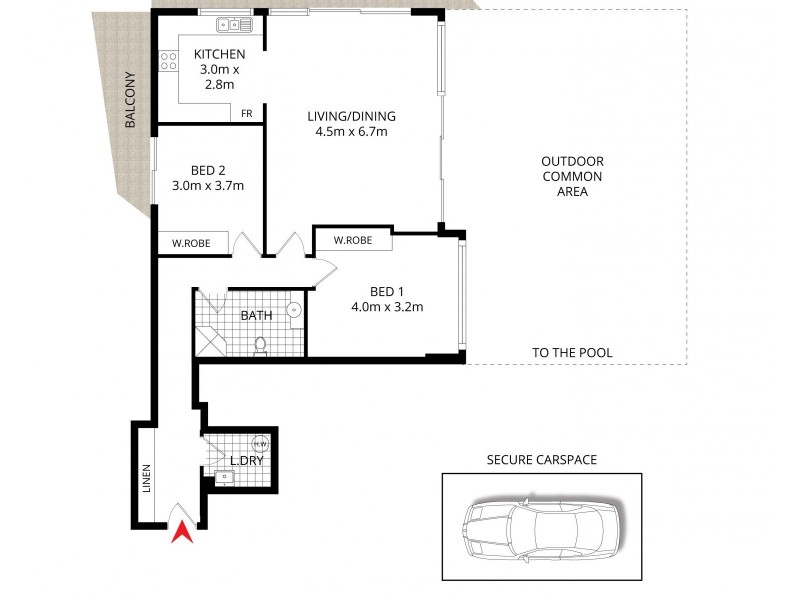 6A/30-34 CHURCHILL AVENUE, Strathfield NSW 2135 Floorplan