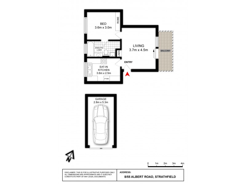 8/55 ALBERT ROAD, Strathfield NSW 2135 Floorplan