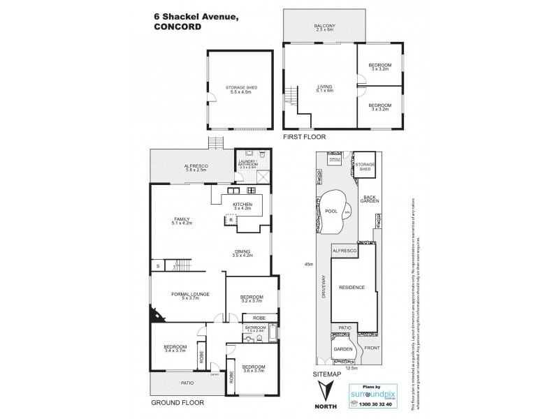 6 SHACKEL AVENUE, Concord NSW 2137 Floorplan
