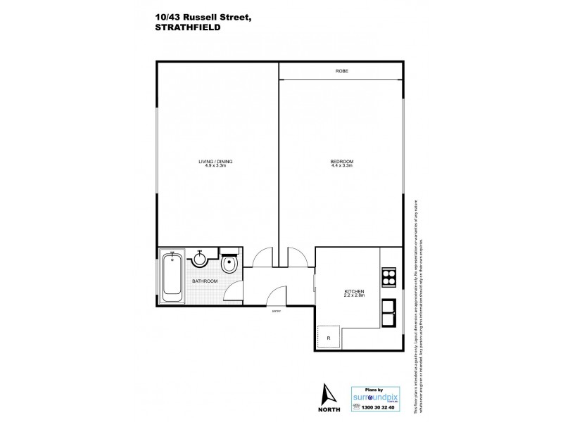 10/43 RUSSELL STREET, Strathfield NSW 2135 Floorplan