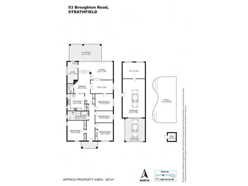 53 BROUGHTON ROAD, Strathfield NSW 2135 Floorplan
