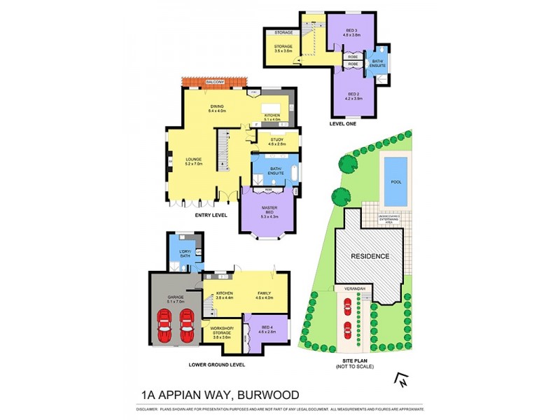 1A APPIAN WAY, Burwood NSW 2134 Floorplan