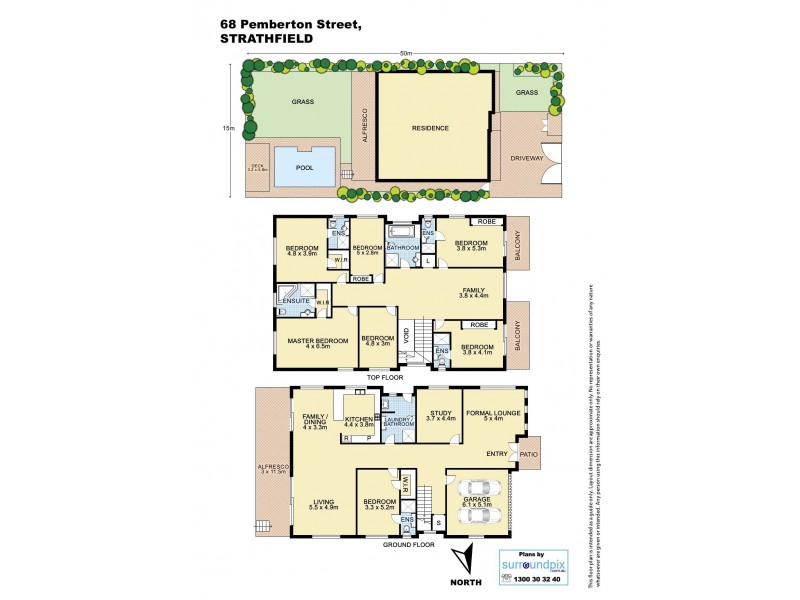 68 PEMBERTON STREET, Strathfield NSW 2135 Floorplan