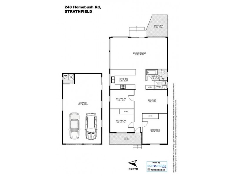 248 HOMEBUSH ROAD, Strathfield NSW 2135 Floorplan