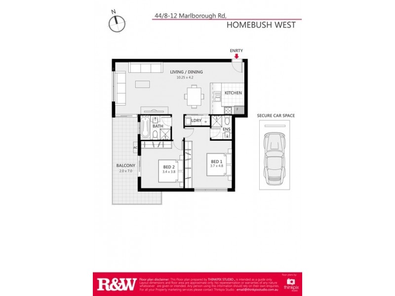44/8-12 MARLBOROUGH ROAD, Homebush West NSW 2140 Floorplan